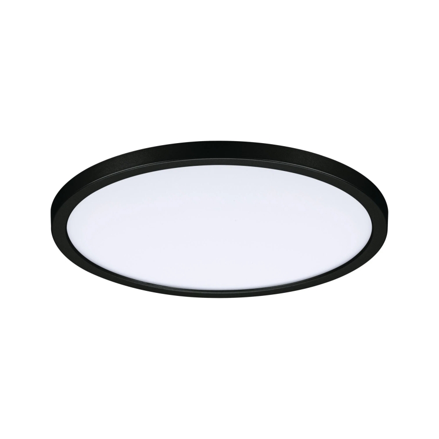 Paulmann 93102 - LED/16W IP44 Ar regulējamu spilgtumu vannas istabas iebūvējamais griestu gaismeklis AREO 230V 2000/3000/4000K Ø 23 cm melns