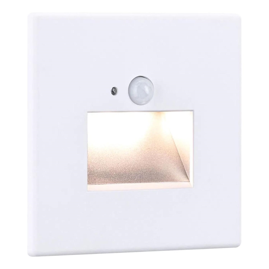 Paulmann 93133 - LED/1,2W Kāpņu telpas lampa ar sensoru EDGE 230V balta