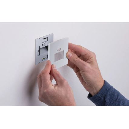 Paulmann 93133 - LED/1,2W Kāpņu telpas lampa ar sensoru EDGE 230V balta