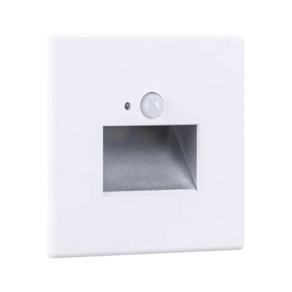 Paulmann 93133 - LED/1,2W Kāpņu telpas lampa ar sensoru EDGE 230V balta