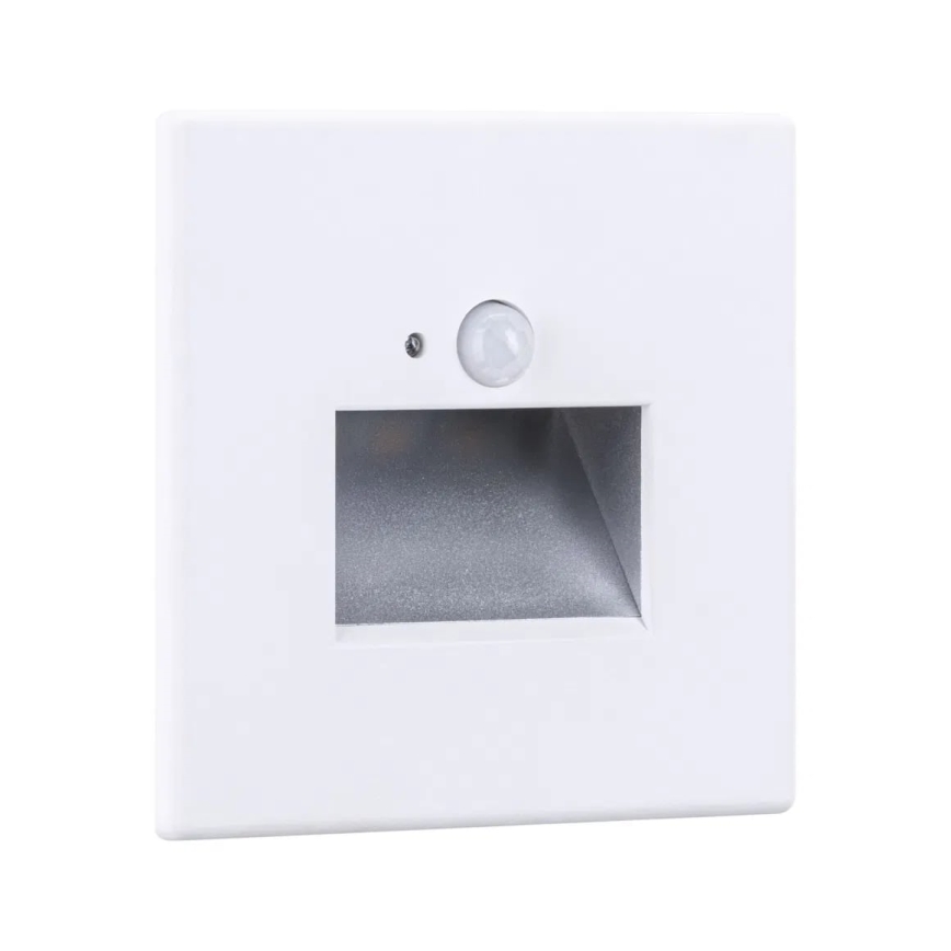 Paulmann 93133 - LED/1,2W Kāpņu telpas lampa ar sensoru EDGE 230V balta