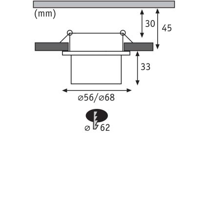 Paulmann 93383 - KOMPLEKTS 3xLED/6W IP44 Aptumšojama vannas istabas piekaramo griestu lampa GIL 230V