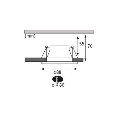 Paulmann 93402 - KOMPLEKTS 3xLED/6W IP44 Aptumšojama vannas istabas piekaramo griestu lampa COLE 230V