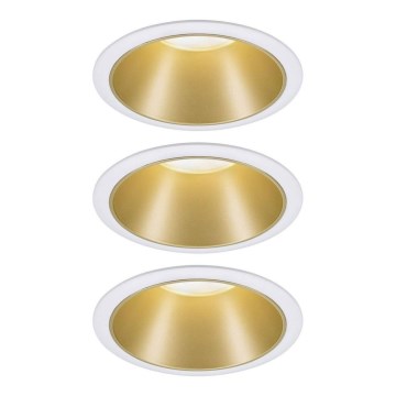 Paulmann 93406 - KOMPLEKTS 3xLED/6,5W IP44 Aptumšojama vannas istabas iegremdējama lampa COLE 230V