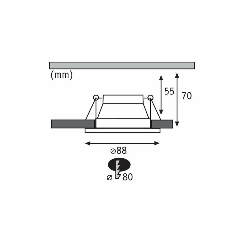 Paulmann 93410 - KOMPLEKTS 3xLED/6,5W IP44 Aptumšojama vannas istabas iegremdējama lampa COLE 230V