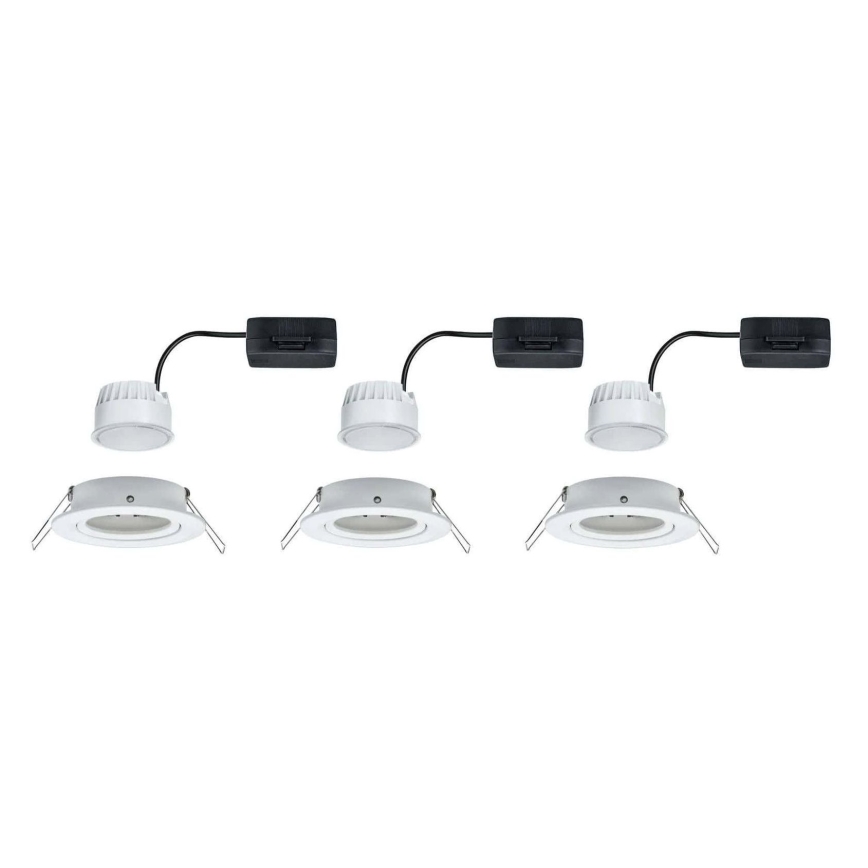 Paulmann 93449 - KOMPLEKTS 3xLED/6,5W IP23 Vannas istabas iegremdējama lampa NOVA 230V
