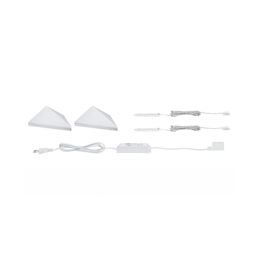Paulmann 93584 - KOMPLEKTS 2xLED/6,2W IP44 Mēbeļu apgaismojums KITE 230V