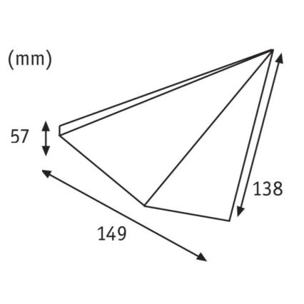 Paulmann 93584 - KOMPLEKTS 2xLED/6,2W IP44 Mēbeļu apgaismojums KITE 230V