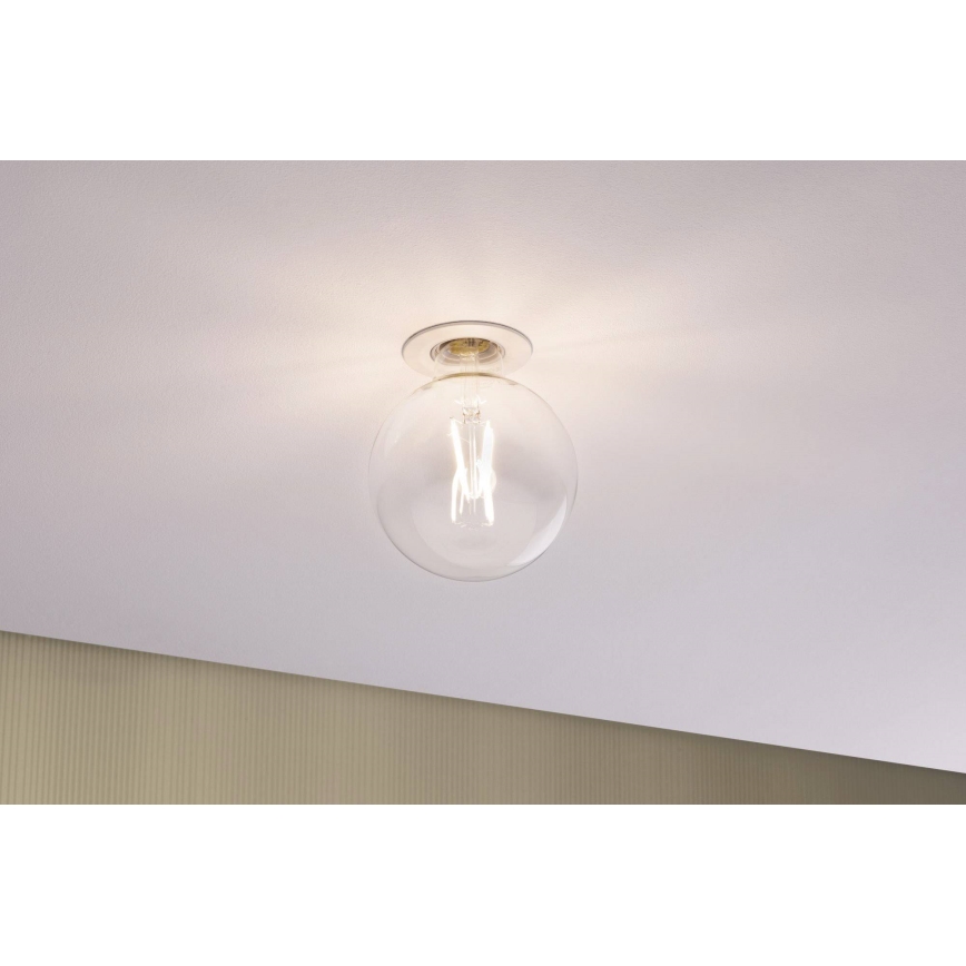 Paulmann 93668 - 1xE27/10W Iegremdējama lampa NOVA 230V balta