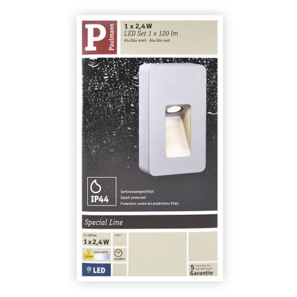 Paulmann  93825 - LED/2,4W IP44 Āra sienas gaismeklis SPECIAL LINE 230V
