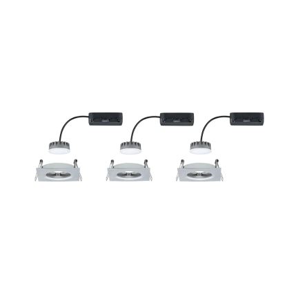 Paulmann 93895 - KOMPLEKTS 3xLED/6W IP44 Aptumšojama vannas istabas piekaramo griestu lampa NOVA 230V
