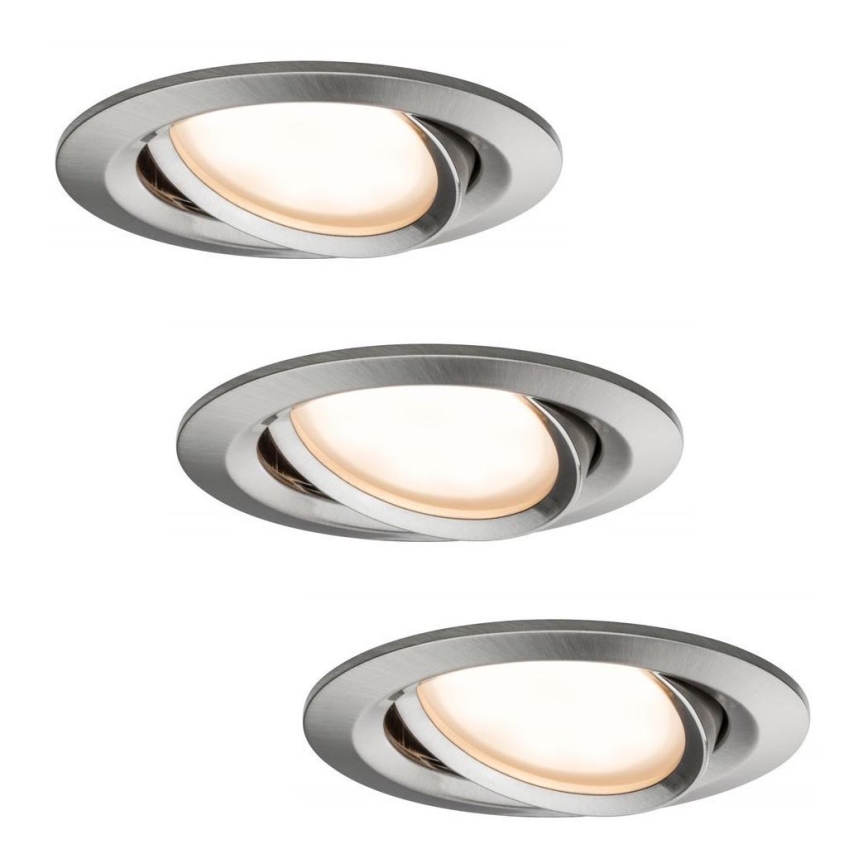 Paulmann 93937 - KOMPLEKTS 3x LED/6W IP23 Aptumšojama iegremdējama vannas istabas lampa SMART HOME COIN 230V 2000-2700K