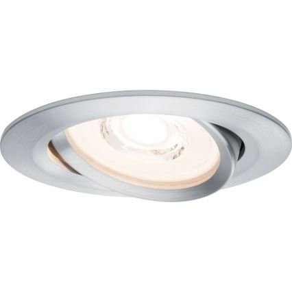 Paulmann 93943 - Komplekts 3x LED/6,8 W IP23 dimējams vannasistabas iebūvējams griestu gaismeklis COIN 230 V
