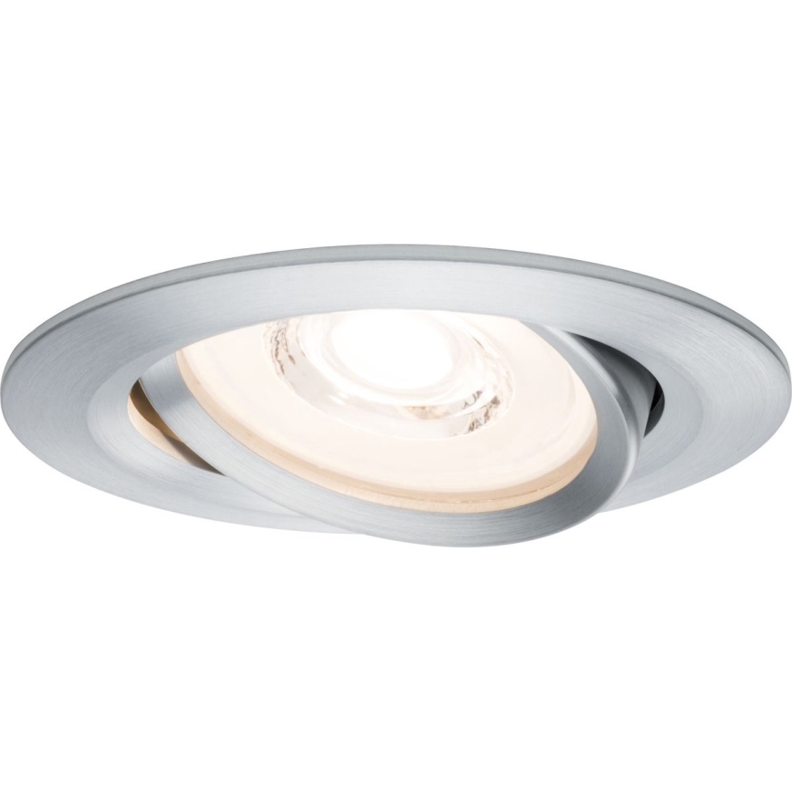 Paulmann 93943 - Komplekts 3x LED/6,8 W IP23 dimējams vannasistabas iebūvējams griestu gaismeklis COIN 230 V