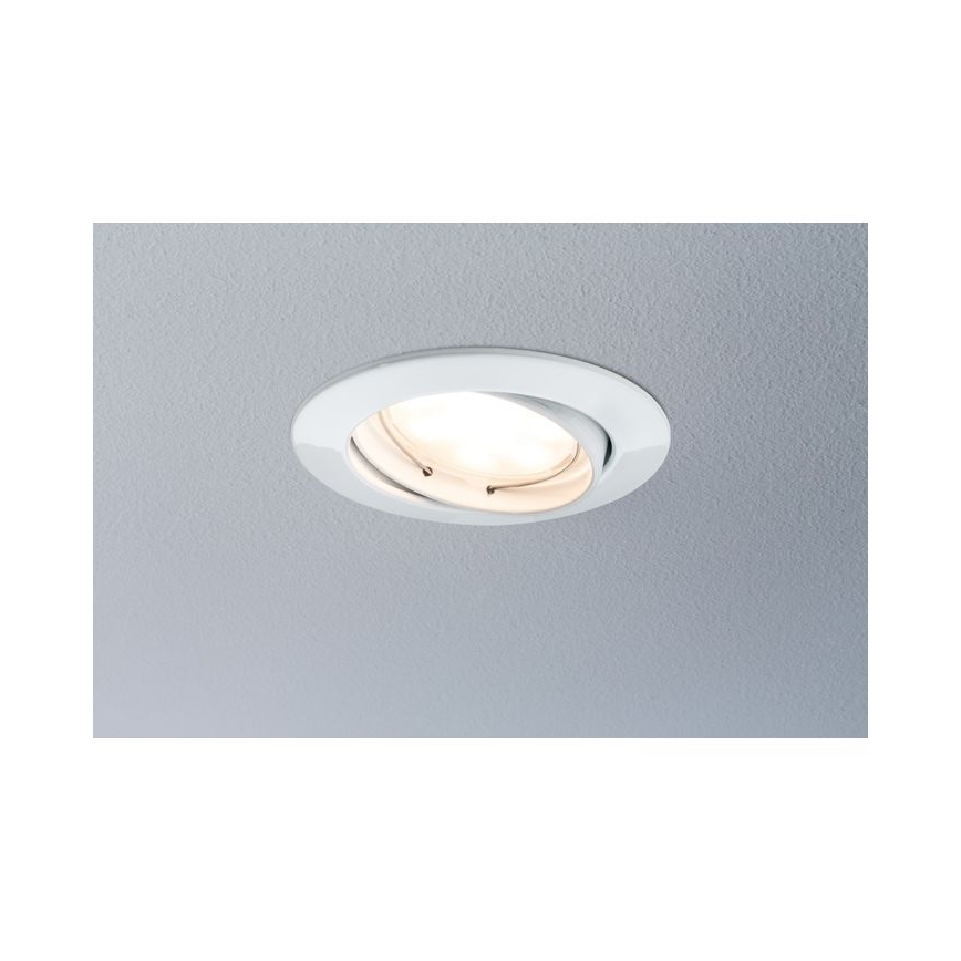 Paulmann 93961 - LED/7W IP23 Aptumšojama vannas istabas iegremdējama lampa COIN 230V balta