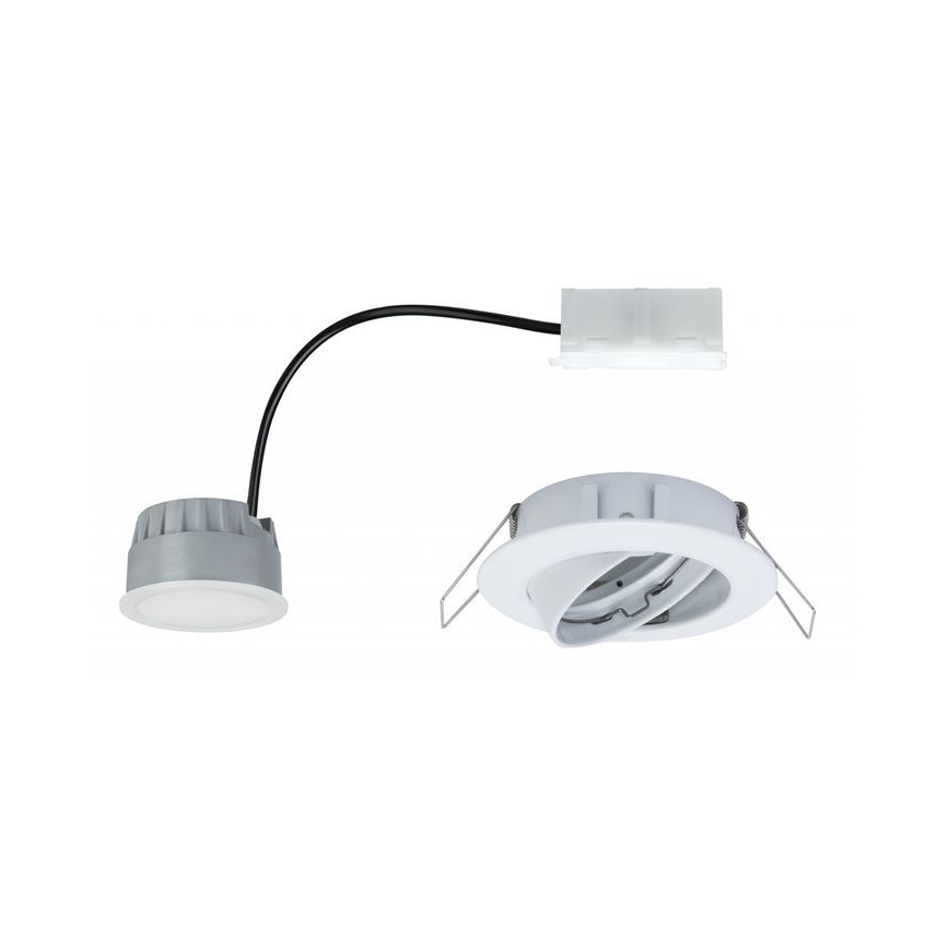 Paulmann 93961 - LED/7W IP23 Aptumšojama vannas istabas iegremdējama lampa COIN 230V balta