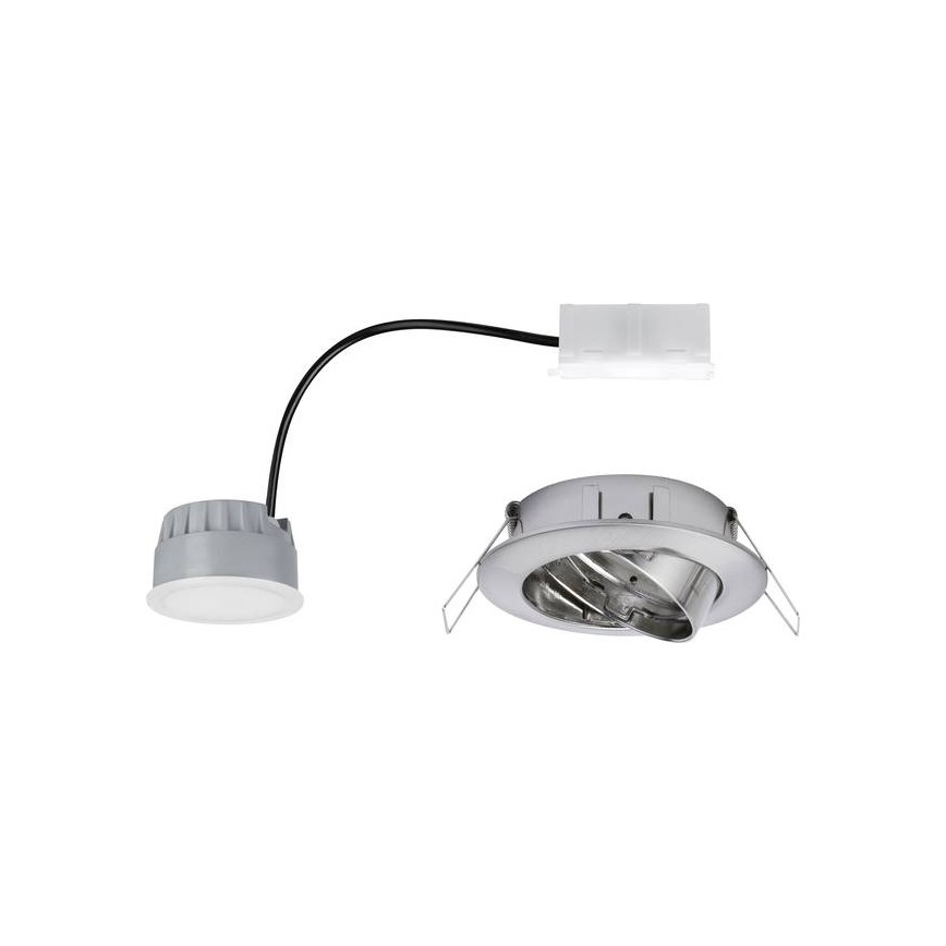 Paulmann 93963 - LED/7W IP23 Vannas istabas aptumšojamais gaismeklis COIN 230V