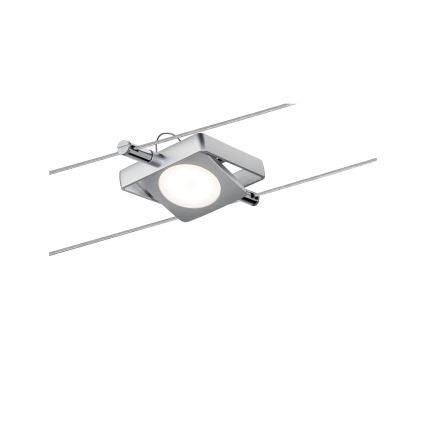 Paulmann 94107 - komplekts 4xLED/4,3W spotgaismekļi MAC vadu sistēmai 230V, matēts hroms