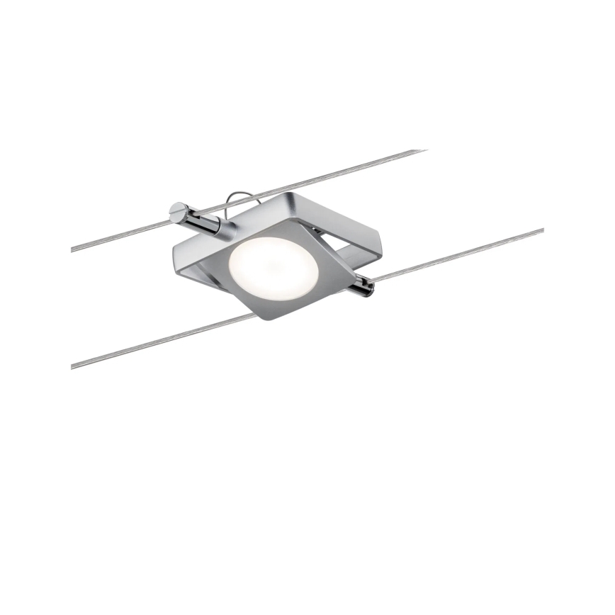 Paulmann 94107 - komplekts 4xLED/4,3W spotgaismekļi MAC vadu sistēmai 230V, matēts hroms