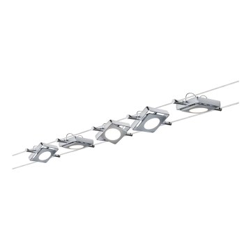 Paulmann 94108 - KOMPLEKTS 5xLED/4,3W Griestu lampa lanku sistēmai MAC 230V matēts hroms