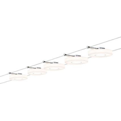 Paulmann 94109 - KOMPLEKTS 5xLED/4,3W Pilnīga kabeļu sistēma MAC 230V balta
