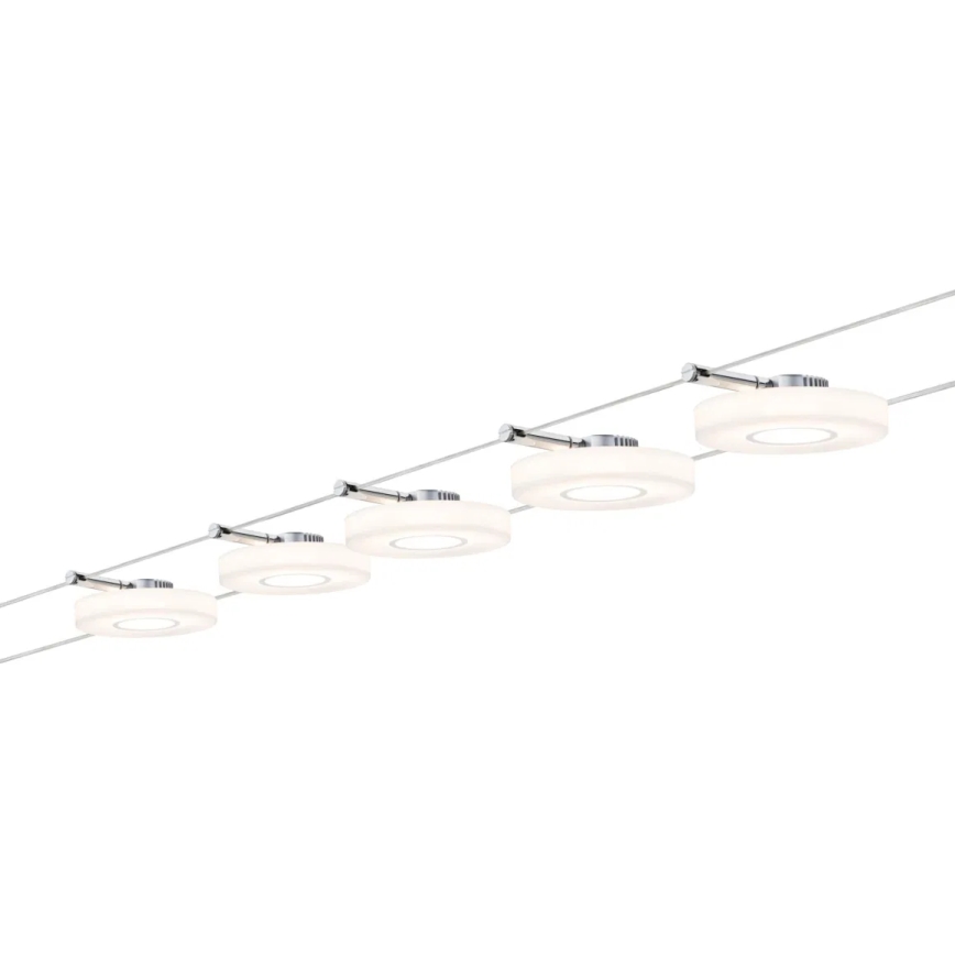 Paulmann 94109 - KOMPLEKTS 5xLED/4,3W Pilnīga kabeļu sistēma MAC 230V balta