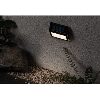 Paulmann 94234 - LED/0,05W IP44 Āra saules enerģijas lampa ar sensoru DAYTON 1,2V 400 mAh