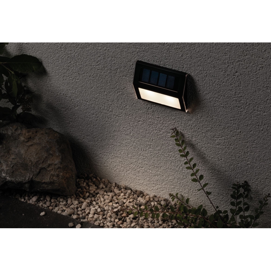 Paulmann 94234 - LED/0,05W IP44 Āra saules enerģijas lampa ar sensoru DAYTON 1,2V 400 mAh