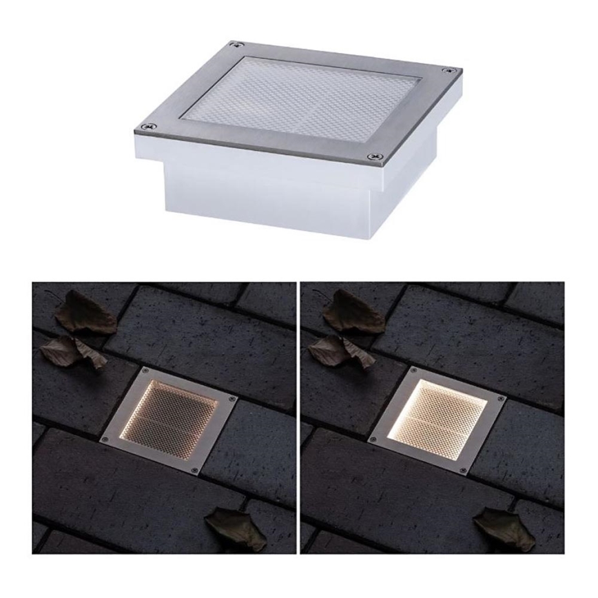 Paulmann 94238 - LED/0,7W IP67 Pagalma saules enerģijas lampa ar sensoru ARON 3,7V 650 mAh