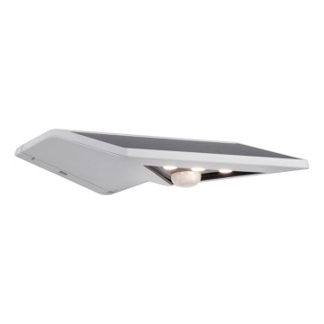 Paulmann 94244 - LED/1,2W IP44 Saules sienas gaismeklis ar sensoru YOKO 3,7V 1800 mAh balts