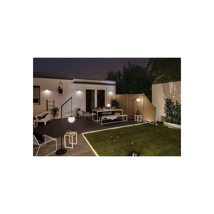 Paulmann 94246 - LED/1,2W IP44 Āra saules enerģijas lampa ar sensoru RYSE 3,7V 1800 mAh