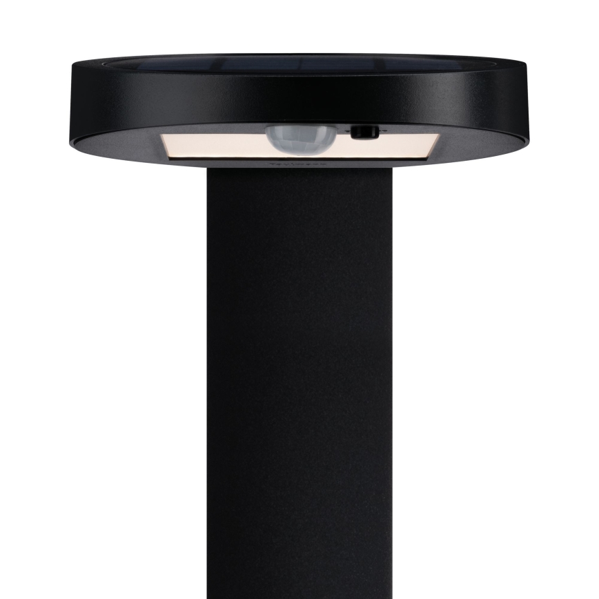 Paulmann 94249 - LED/1,2W IP44 Āra saules enerģijas lampa ar sensoru RYSE 3,7V 1800 mAh