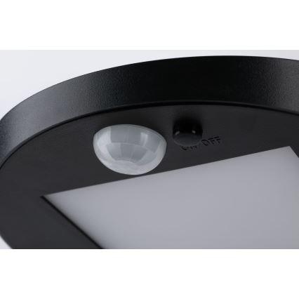 Paulmann 94249 - LED/1,2W IP44 Āra saules enerģijas lampa ar sensoru RYSE 3,7V 1800 mAh