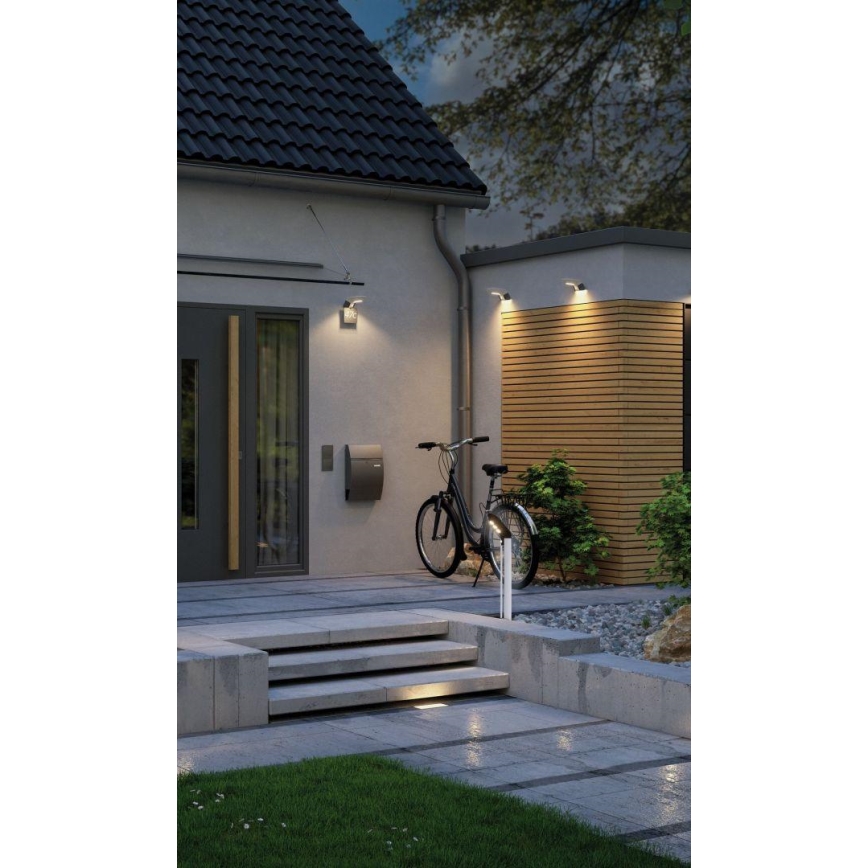 Paulmann 94252 - LED/1,2W IP44 Saules enerģijas āra lampa ar sensoru SOLEY 230V