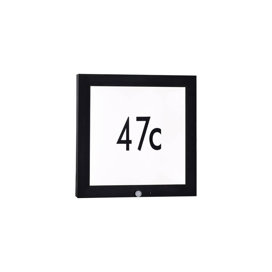 Paulmann 94255 - LED/13W IP44 Mājas numurs ar sensoru 230V
