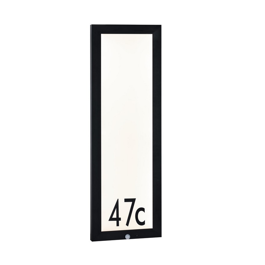 Paulmann 94257 - LED/19W IP44 Mājas numurs ar sensoru 230V