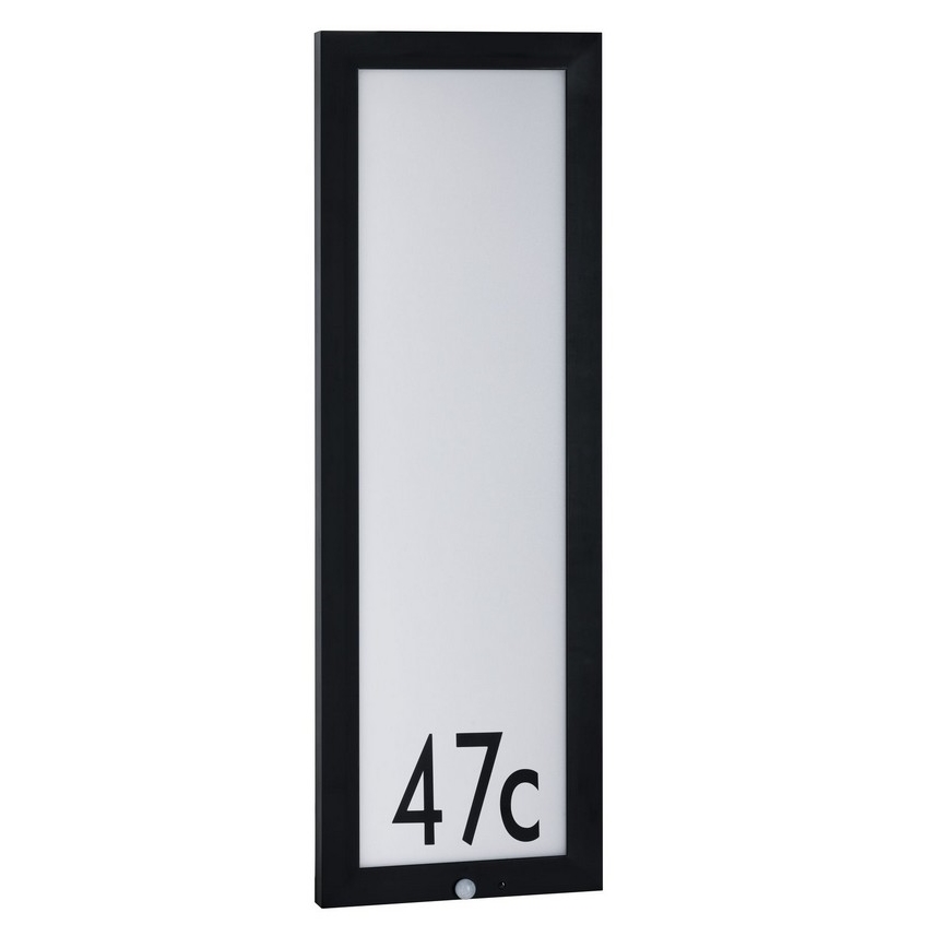 Paulmann 94257 - LED/19W IP44 Mājas numurs ar sensoru 230V