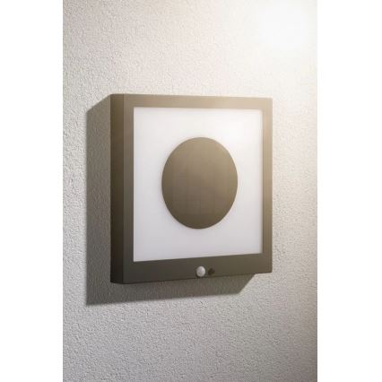 Paulmann 94263 - LED/1,2W IP44 Saules enerģijas sienas lampa ar sensoru TAIJA 3,7V