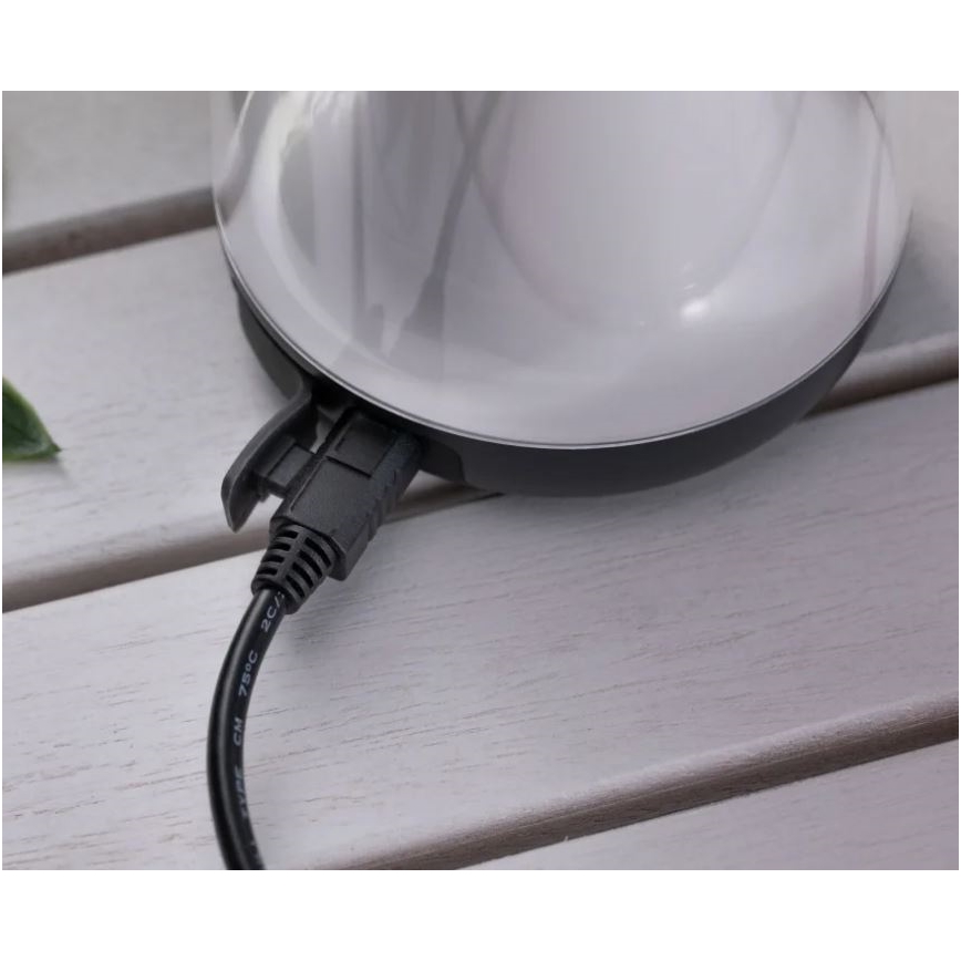 Paulmann 94267 - LED/1,3W IP44 Āra aptumšojama lampa CUPULINO 5V