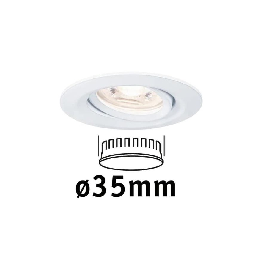 Paulmann 94292 - LED/4W IP23 Vannas istabas iegremdējama lampa COIN 230V