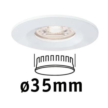 Paulmann 94298 - LED/4W IP44 Vannas istabas iegremdējama lampa COIN 230V