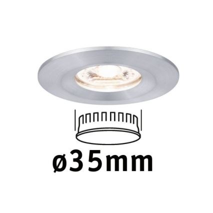 Paulmann 94304 - LED/4W IP44 Vannas istabas iegremdējama lampa COIN 230V