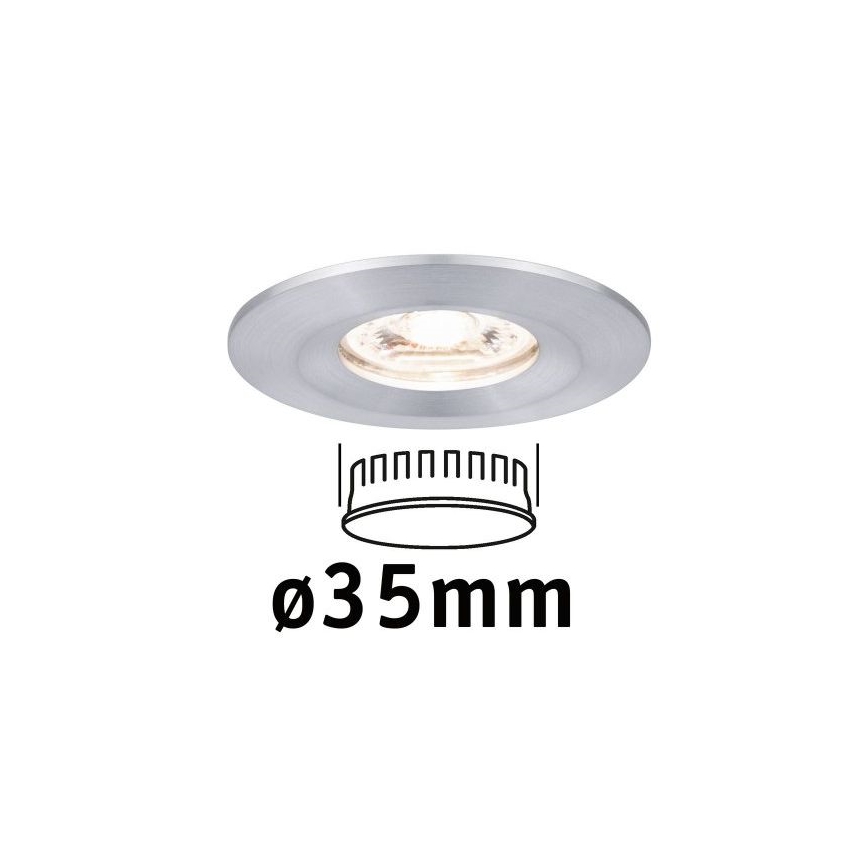Paulmann 94304 - LED/4W IP44 Vannas istabas iegremdējama lampa COIN 230V