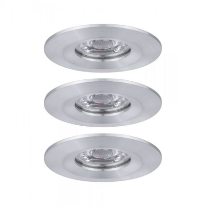 Paulmann 94305 - KOMPLEKTS 3xLED/4W IP44 Vannas istabas iegremdējama lampa NOVA 230V