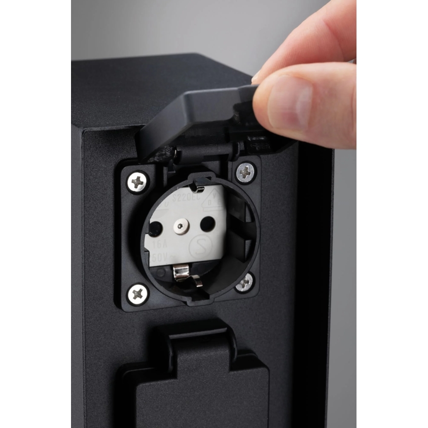 Paulmann 94313 - Āra kontakligdzdu kolonna RIO 4Z SCHUKO 230V IP44