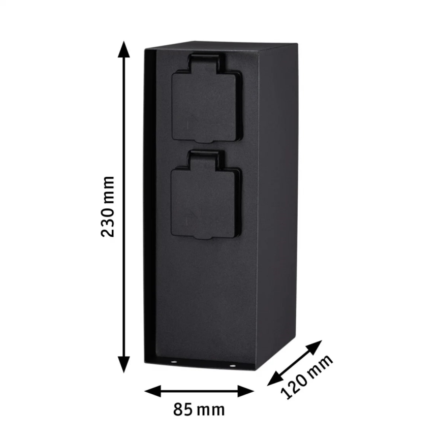 Paulmann 94313 - Āra kontakligdzdu kolonna RIO 4Z SCHUKO 230V IP44
