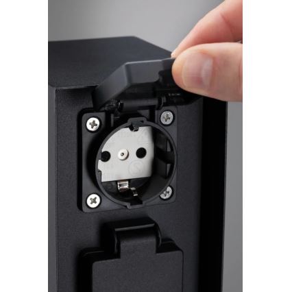 Paulmann 94314 - Āra kontaktligzdas kolonna ar taimeri 2Z SCHUKO