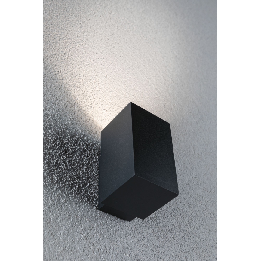 Paulmann 94327 - LED/3,8W IP44 Āra sienas gaismeklis FLAME 230V antracīts
