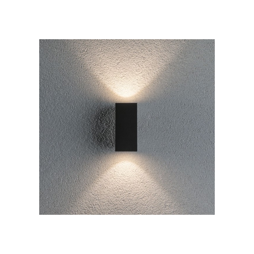 Paulmann 94328 - 2xLED/2,8W IP44 Āra sienas gaismeklis FLAME 230V antracīts