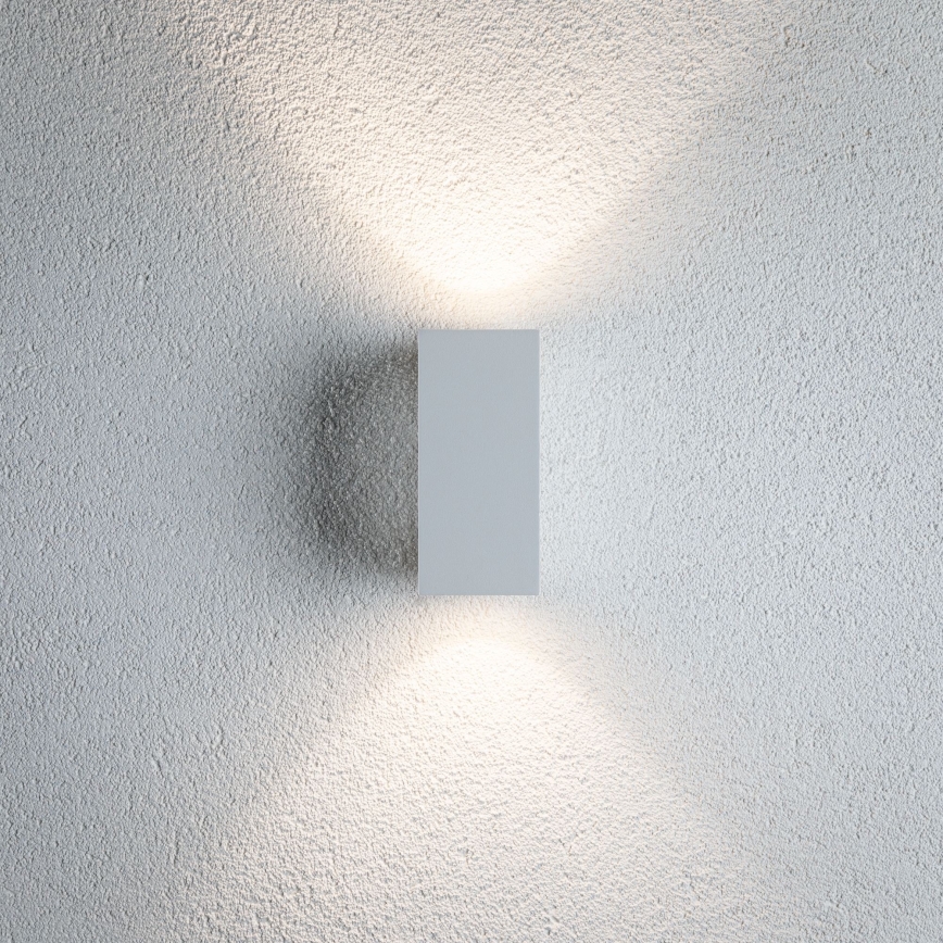 Paulmann 94330 - 2xLED/2,8W IP44 Āra sienas gaismeklis FLAME 230V balts